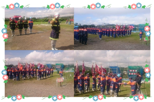 北ブロック消防団のプレ大会＆遠距離送水訓練