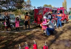 八郷分団・消防ブース