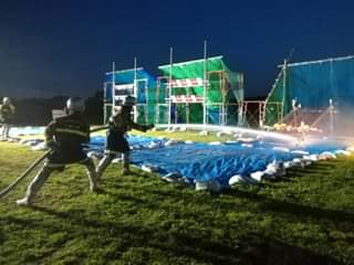 八郷分団操法訓練